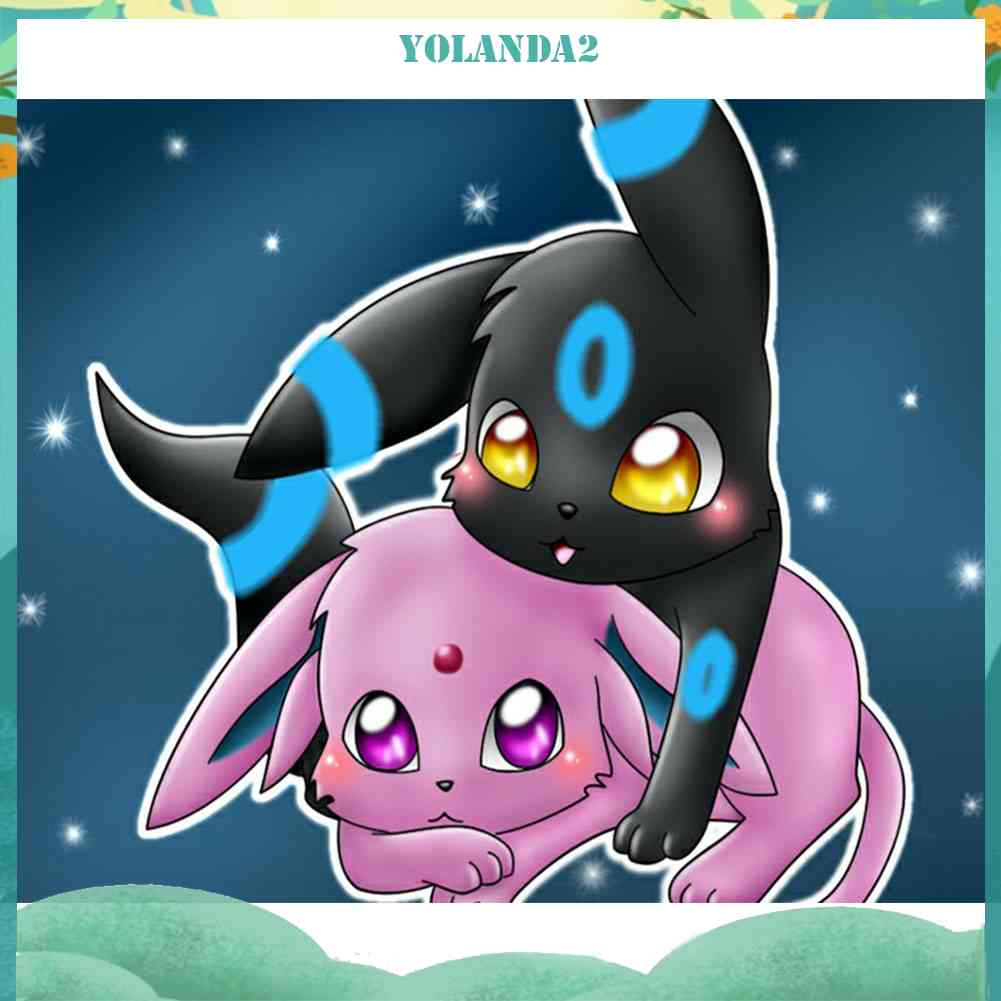 Tranh Đính Đá Kim Cương Toàn Bộ 5D DIY Hình Pokemon