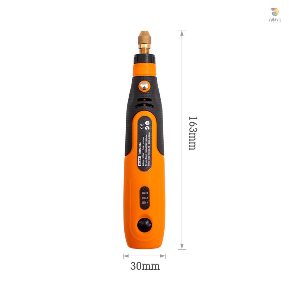 Bộ 46 Bút Khoan Điện Mini 3.6V Sạc USB 3 Tốc Độ Kèm Nhiều Thiết Bị Cài Đặt Cho Máy Mài Khắc