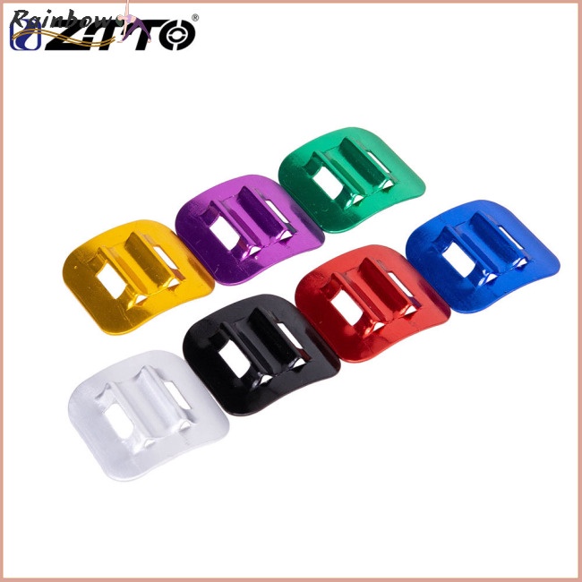 [COD] Ztto Khóa Cố Định Ống Dầu Trên Khung Ghế Ngồi Xe Đạp Bằng Hợp Kim Nhôm Có Keo Dán Cố Định Hình Chữ C