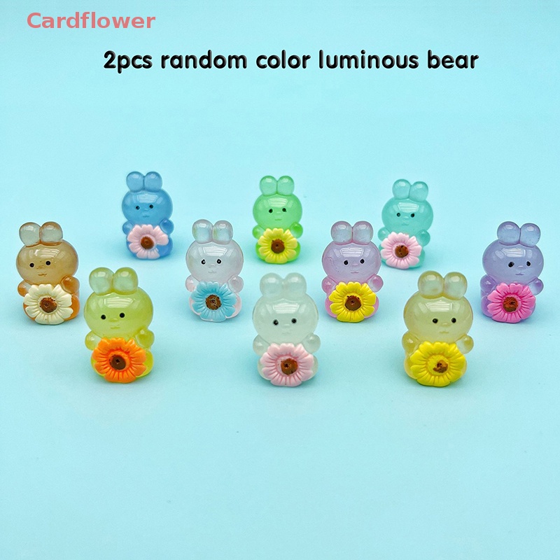 Bộ 2 Thỏ Dạ Quang Trang Trí Đáng Yêu Mới