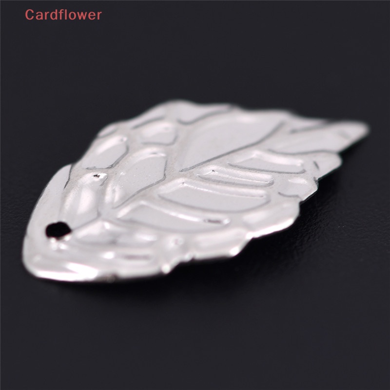 Bộ 50 Phụ Kiện Làm Trang Sức Hình Chiếc Lá Bằng Kim Loại Mới