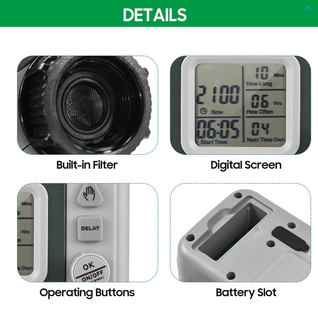 Thiết Bị Hẹn Giờ Tưới Nước Tự Động Thông Minh Lepmerk s2mwvn