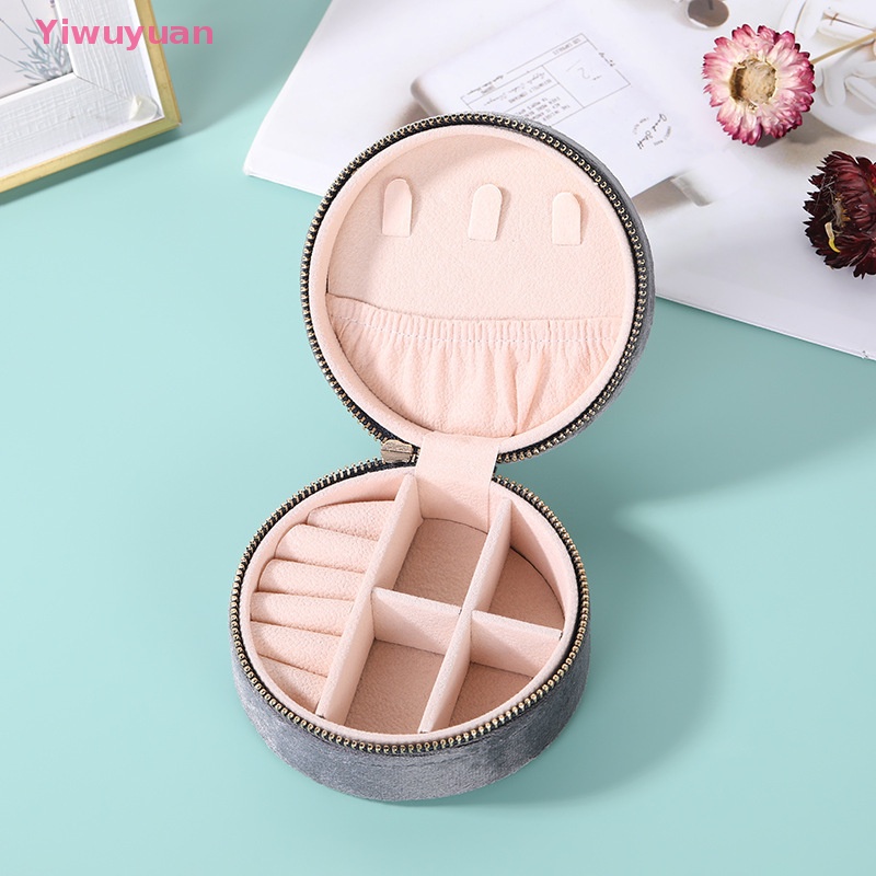 < Yiwuyuan > Hộp Đựng Trang Sức Vải Nhung Lông Xù Nhỏ Gọn Dành Cho Đi Du Lịch Mới