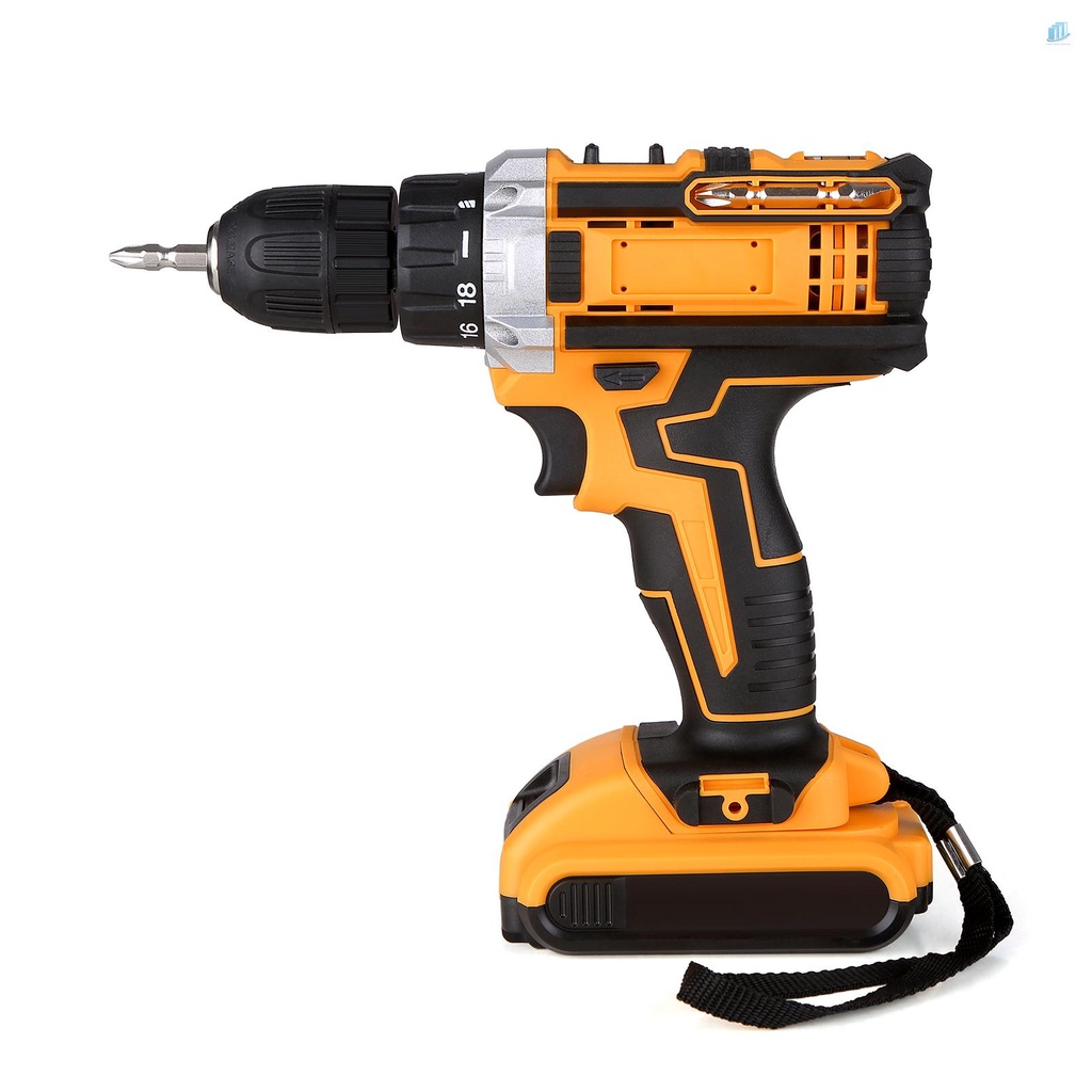 Máy Khoan Điện Cầm Tay Không Dây 21V s2mwvn Có Đèn LED Điều Chỉnh Tốc Độ 3 / 8 Inch Kèm Tua Vít 2 Chế Độ Xoay 36Nm Max