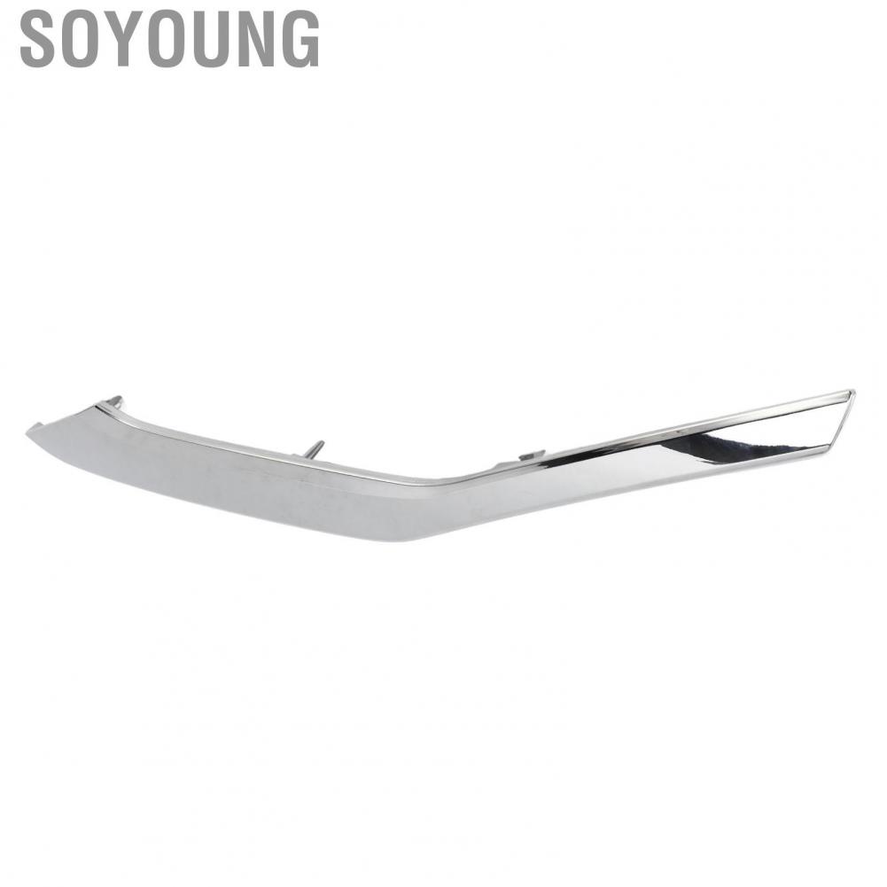 Soyoung Front Bumper Molding Trims  Direct Fit OE Standard Bumper Chrome Moulding Cover Left Lower 6407A323  for Cars