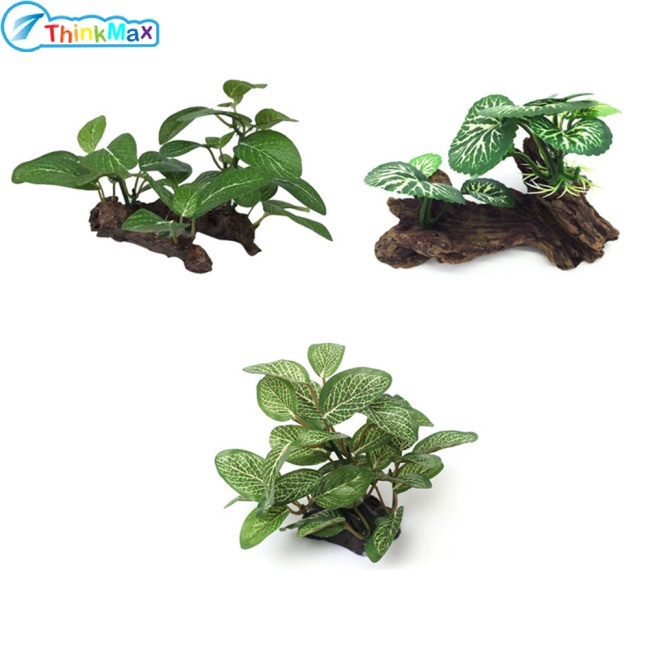 Thinkmax Cây Giả Trang Trí Bể Cá