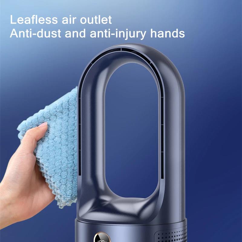 Quạt Làm Mát Không Cánh Không Cánh Tích Hợp Đèn LED Siêu Êm Sạc USB