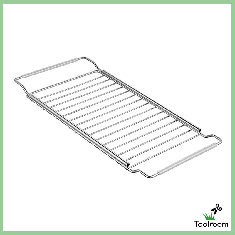 Giá Đỡ Inox Gắn Bồn Rửa Chén Ráo Nước Chống Gỉ Có Thể Điều Chỉnh