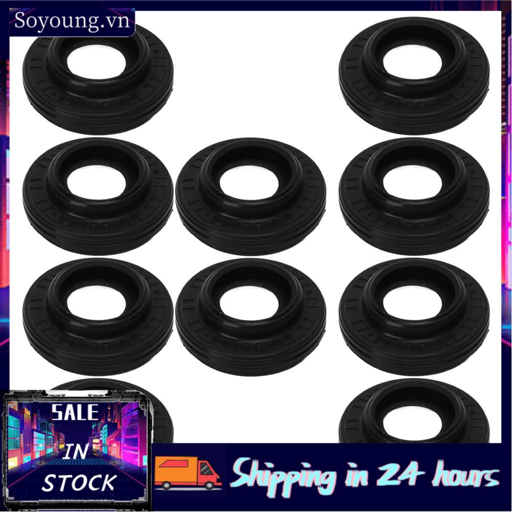 Soyoung AC Compressor Oil Seal  Black Moisture Resistant AC Compressor Shaft Seal Kit 10 PCS Perfect Match  for DKS32C AC Compressor