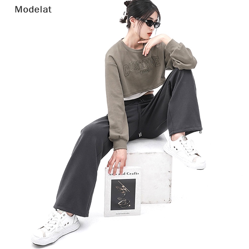 Mfc Quần Baggy Lưng Cao Ống Rộng Có Túi Phong Cách Thời Trang Harajuku Đường Phố Hàn Quốc WTD