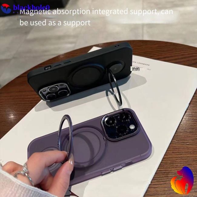Ốp Điện Thoại Mềm Có Giá Đỡ Nam Châm Xoay 360 Độ Cho Iphone 14promax / 14pro / 14 / 13