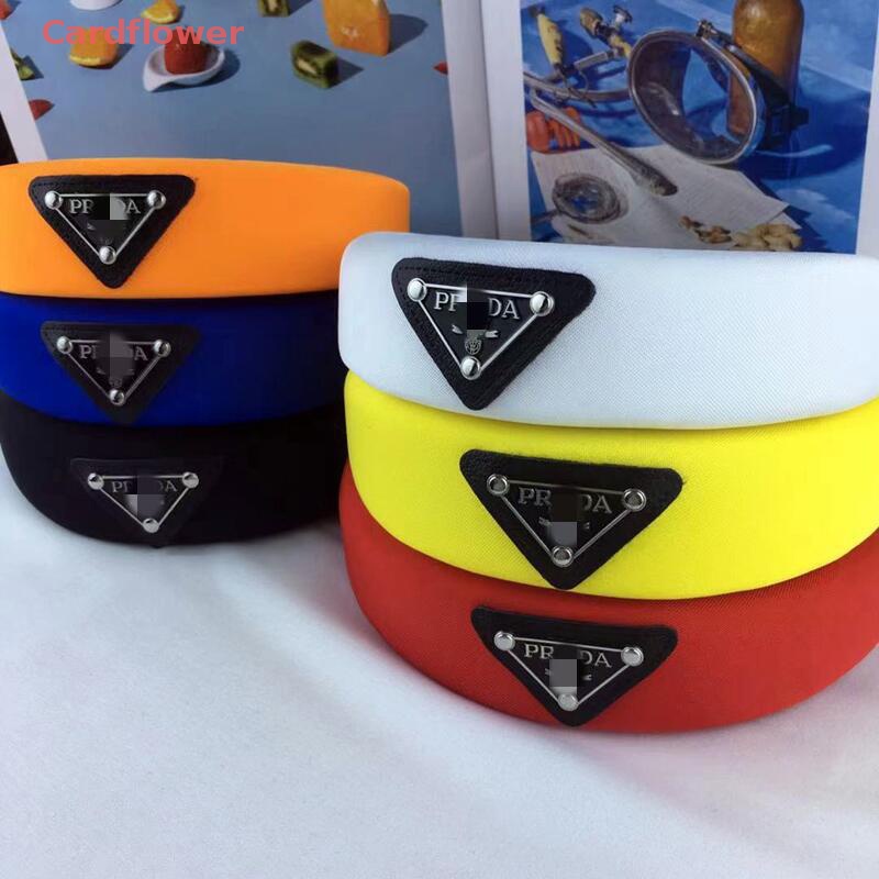 < Cardflower > Băng Đô Hình Tam Giác Dày Bản Rộng Đa Năng Phụ Kiện Tóc Đa Năng Mới