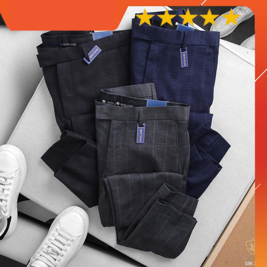 HÀNG VNXK - Quần tây CARO SLIMFIT soái ca 7 MÀU co giãn nhẹ hời trang cho mọi lứa tuổi