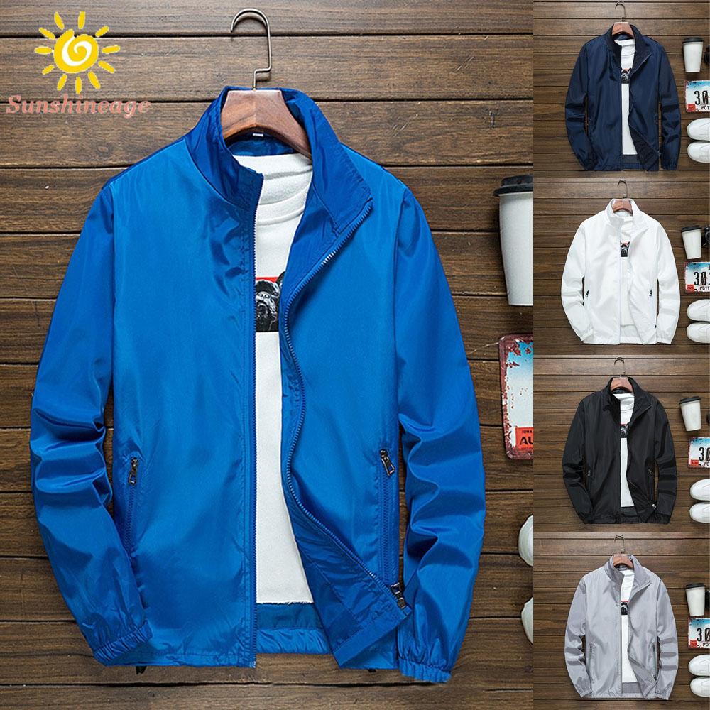 Áo Khoác Gió Tay Dài Có Nón Thời Trang Cá Tính Trẻ Trung Cho Nam Kiểu Hàn Quốc