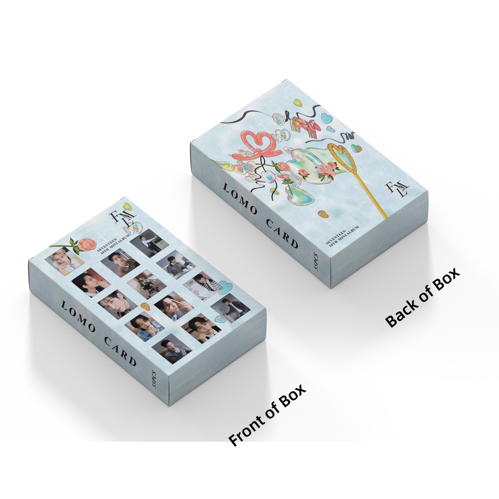 Hộp 55 Ảnh Lomo Card Nhóm Nhạc Seventeen 10th Mini