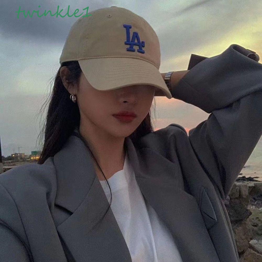 Nón Lưỡi Trai Cotton Thêu Chữ Đơn Giản Theo Phong Cách Hàn Quốc Dành Cho Cả Nam Và Nữ