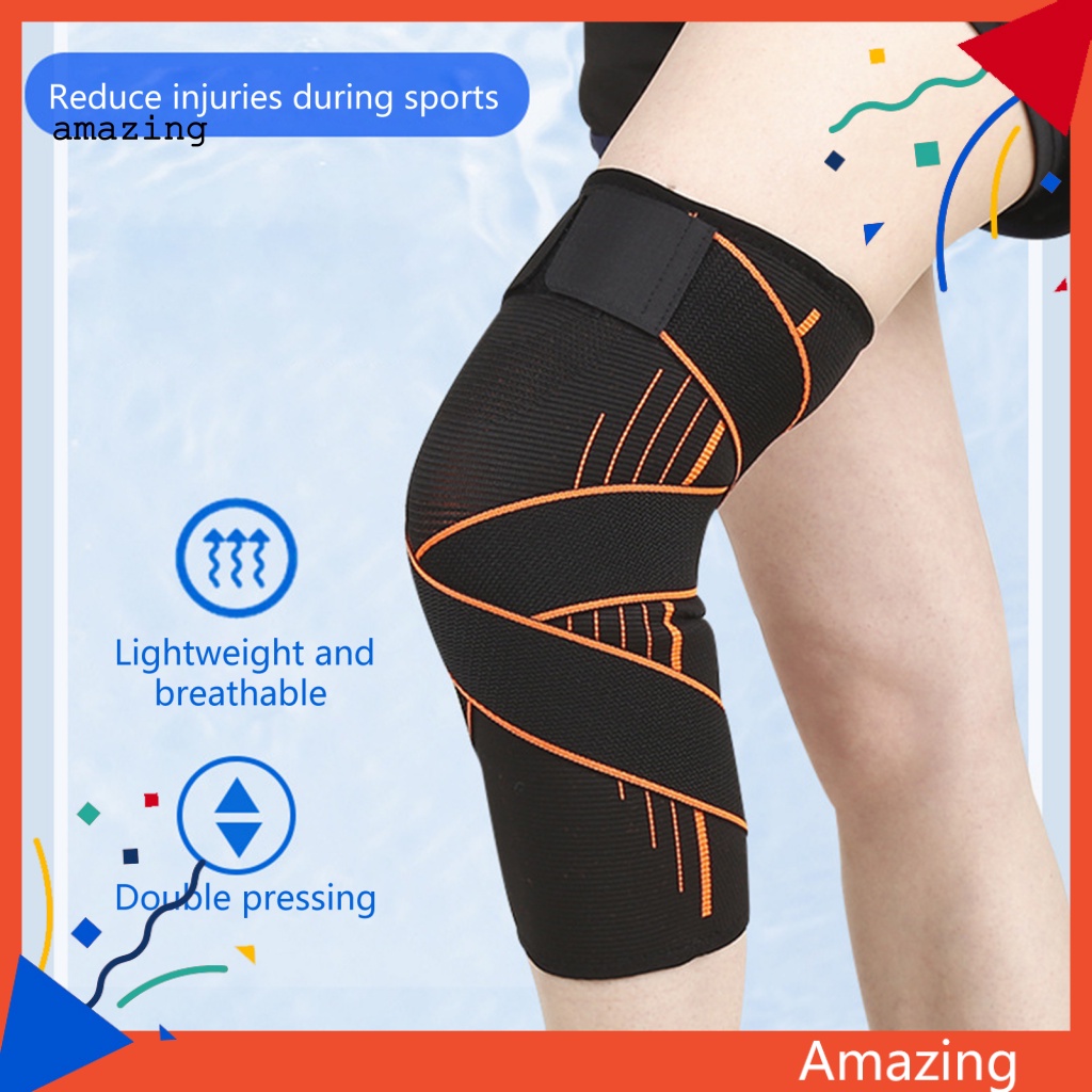 1 Đai Quấn Bảo Vệ Đầu Gối Thoải Mái Có Thể Tái Sử Dụng Cho Nam Nữ