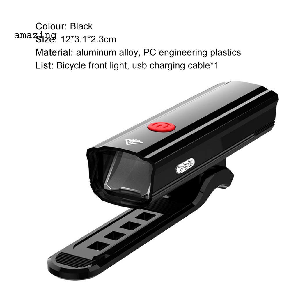 Đèn Pha Trước Bằng Nhựa PC Có Thể Sạc Lại Dành Cho Xe Đạp