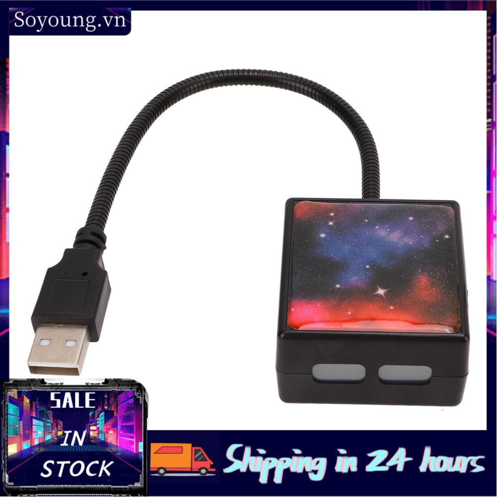 Soyoung USB Star Projector  Room Decoration Car Ceiling Lights 3 Colors Romantic  for Auto Bedroom Party