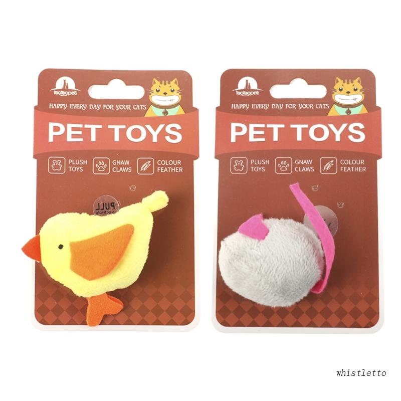 Chuột Đồ Chơi Bằng Nhựa Mềm Phát Ra Âm Thanh Vui Nhộn Dành Cho Mèo Cưng