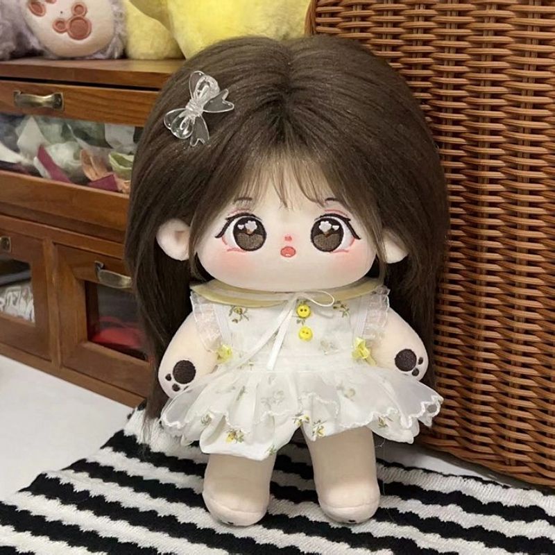 Món quà nhỏ dây màu đỏ Búp Bê Nhồi Bông Cotton búp bê nhồi bông búp bê cung hoàng đạo búp bê nhồi bôngBúp Bê Em Bé Mặc Váy Cotton 20cm Có Thể Thay Đổi Giá Rẻ