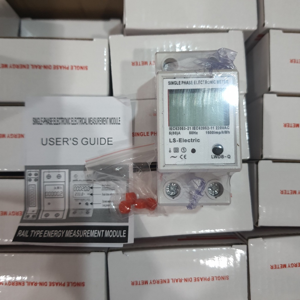 Công tơ đo điện độ chính xác cao LS-Electric 80A 220V có RESET tiện dụng công tơ điện tử 1 pha