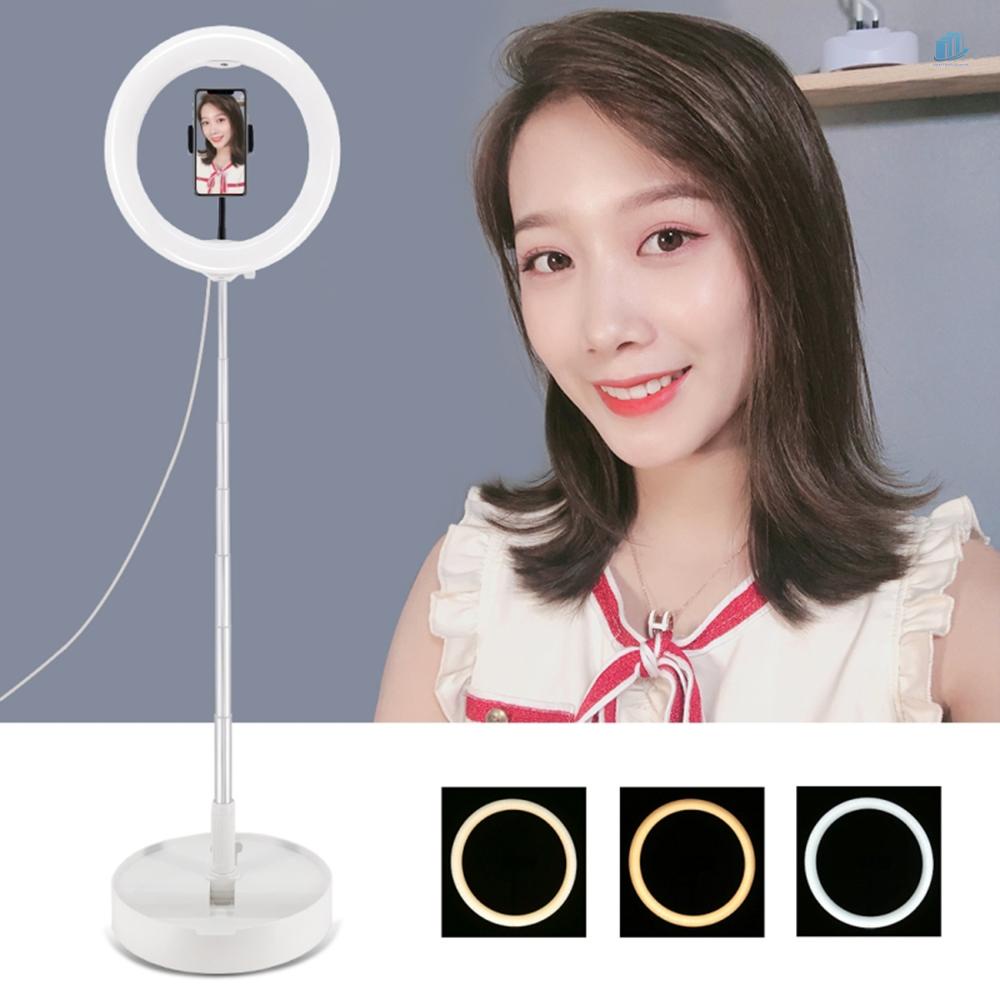 Đèn Led Chụp Ảnh PULUZ 10.2 inch Có Thể Điều Chỉnh Độ Sáng + Kẹp Gắn Điện Thoại Di Động / Phát Sóng Trực Tiếp