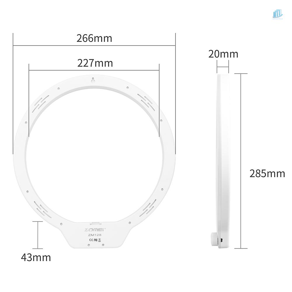 Vòng Đèn LED Zomeinone ZOMEI ZM128 128 3200K-5600K Có Thể Điều Chỉnh Độ Sáng Cho Điện Thoại iPhone X / 8 / 7 Plus