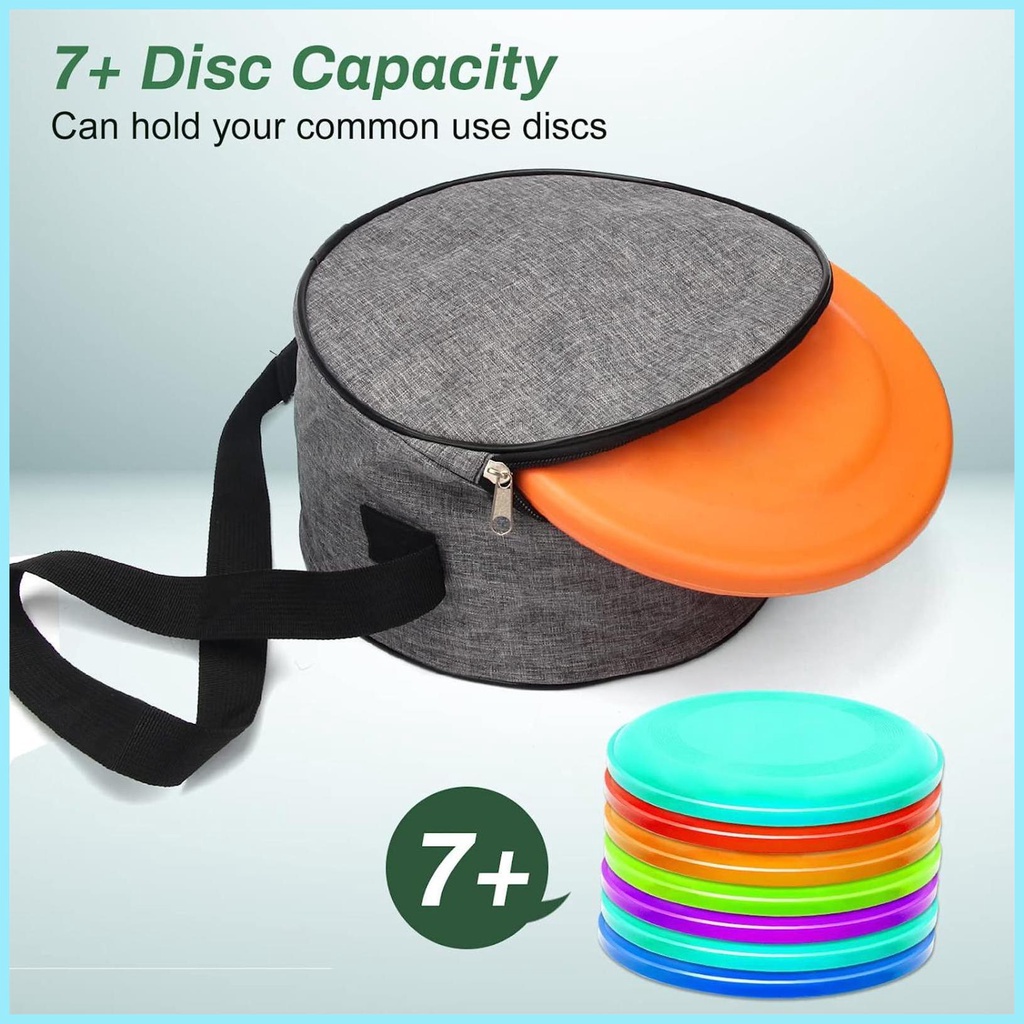 Túi Đựng Đĩa Đánh Golf Hình Tròn Kèm Dây Đeo Tùy Chỉnh Gọn Nhẹ Tiện Dụng