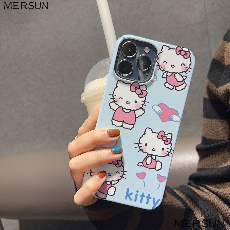 Ốp Điện Thoại Cứng / Mềm In Hình Hoạt Hình Dễ Thương Cho Apple 14 13 12promax7 prox 8 T7EW