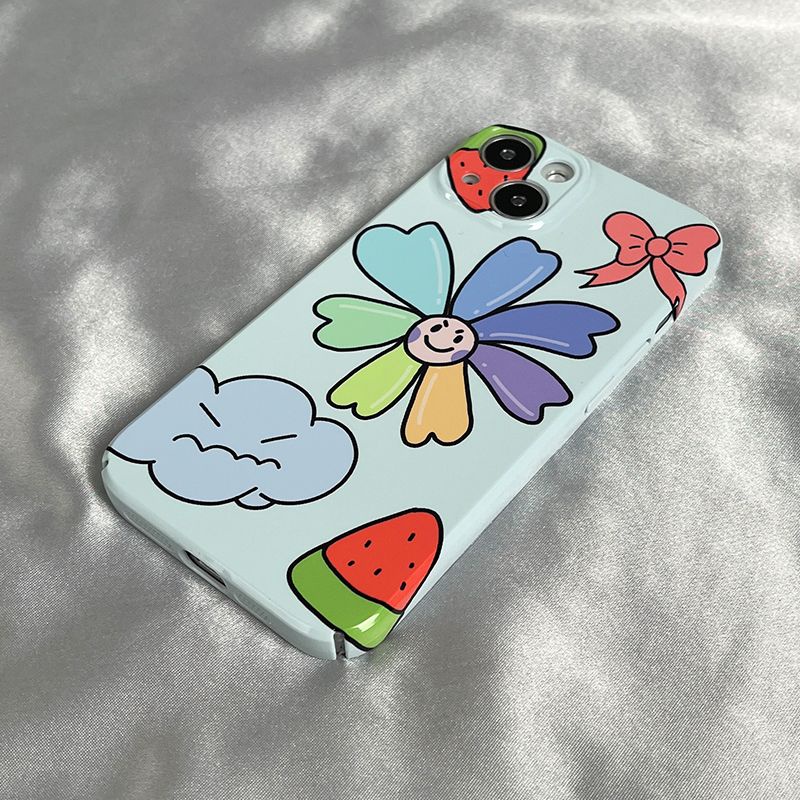 Ốp Điện Thoại Cứng Họa Tiết Hoa Hướng Dương Nhiều Màu Cho Iphone 11 78 12 14promax xs 13 Xr 8IOO