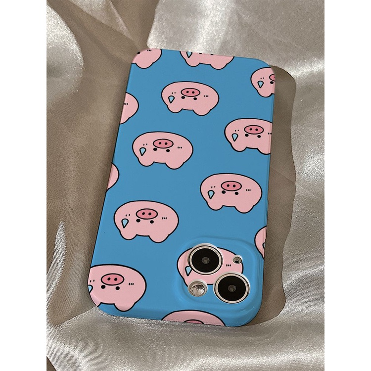 Ốp Điện Thoại Cứng Hình Heo Cho iphone14promax12p 13 Zhao Lusi 6T4C 11