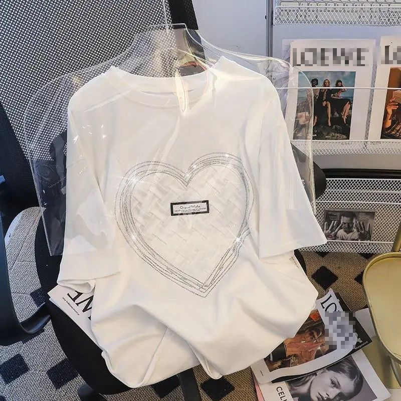 Áo Thun Tay Ngắn Dáng Rộng Thời Trang Mùa Hè 2022 Mới Cho Nữ