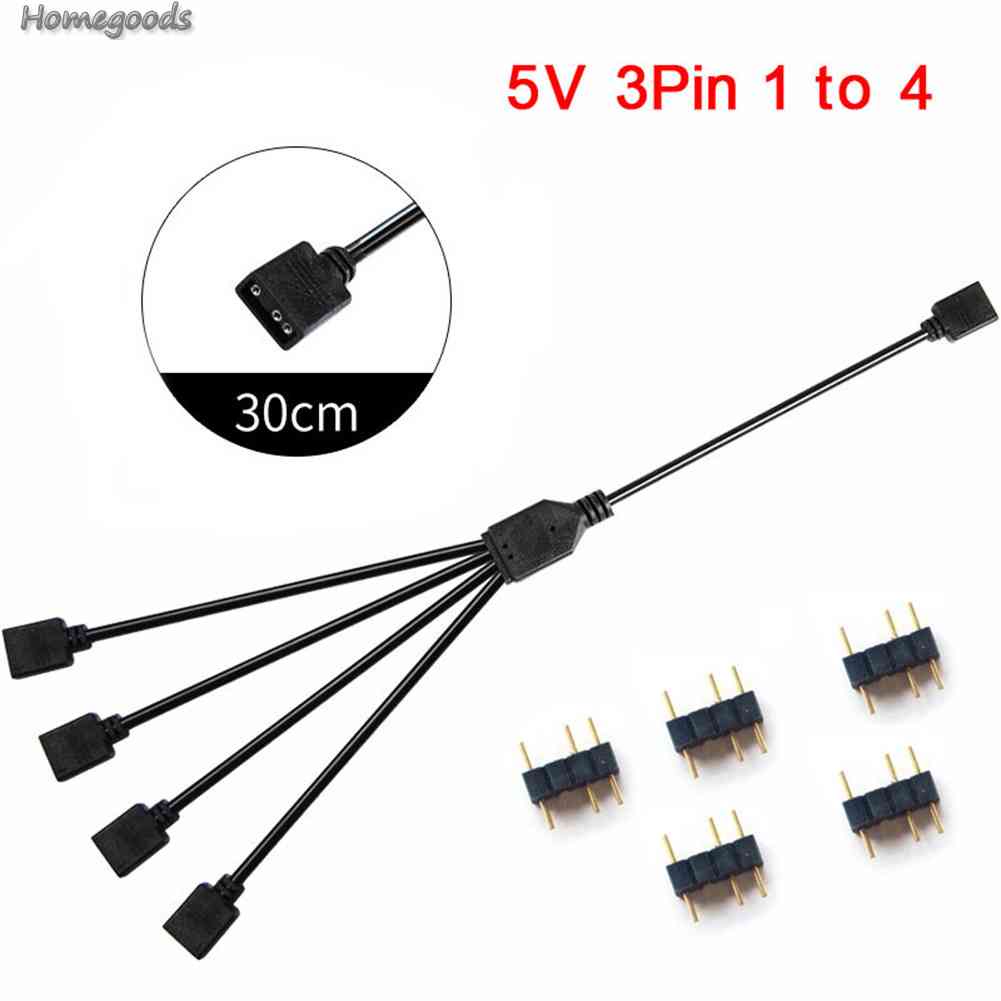 Cáp Chia Cổng RGB 5V 3Pin 2023 Mới Cho Đèn LED MSI ASUS