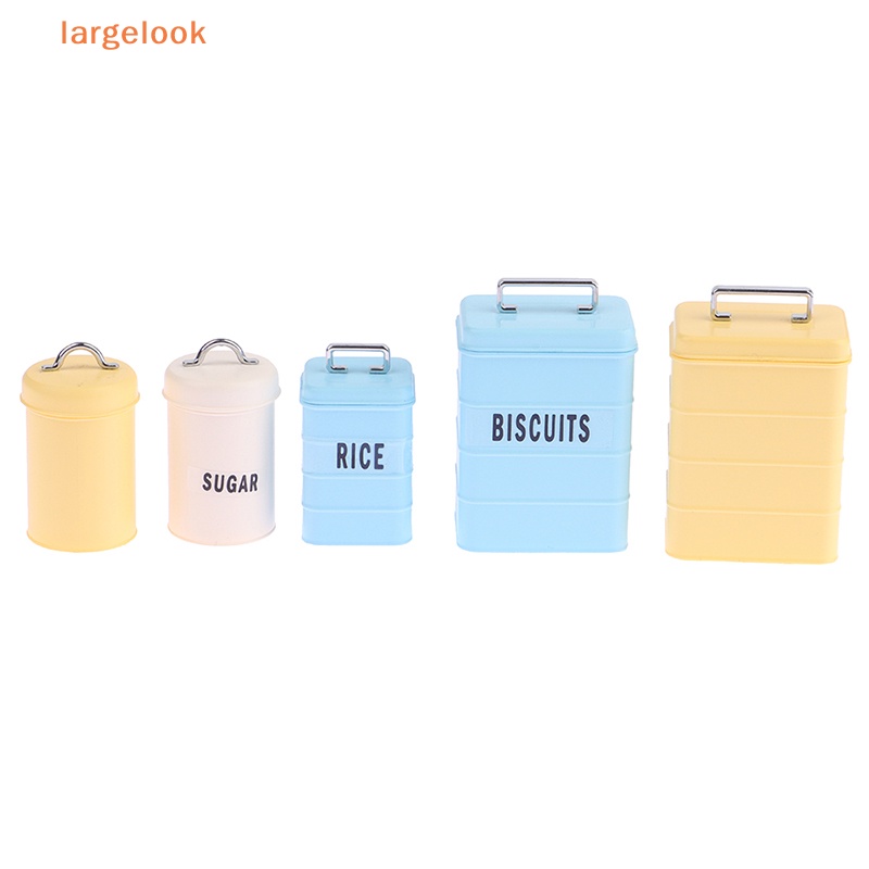 Bộ 3 Hũ Đựng Bánh Mì Tỉ Lệ 1 / 6 Dùng Trang Trí Nhà Búp Bê