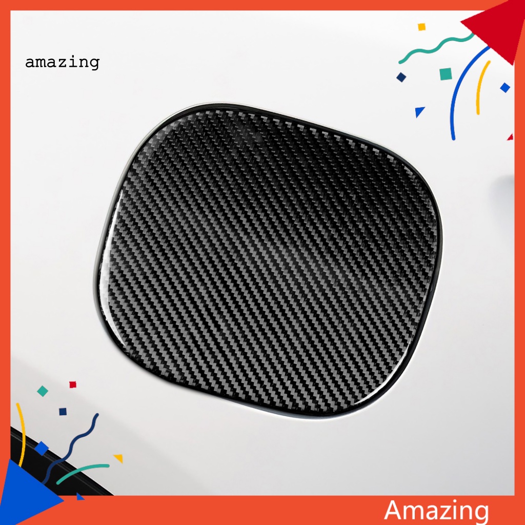 Miếng Dán Nắp Bình Xăng Tự Dính Họa Tiết Sợi Carbon Màu Đen Cho Infiniti FX 2009-2013 QX70 2014-up