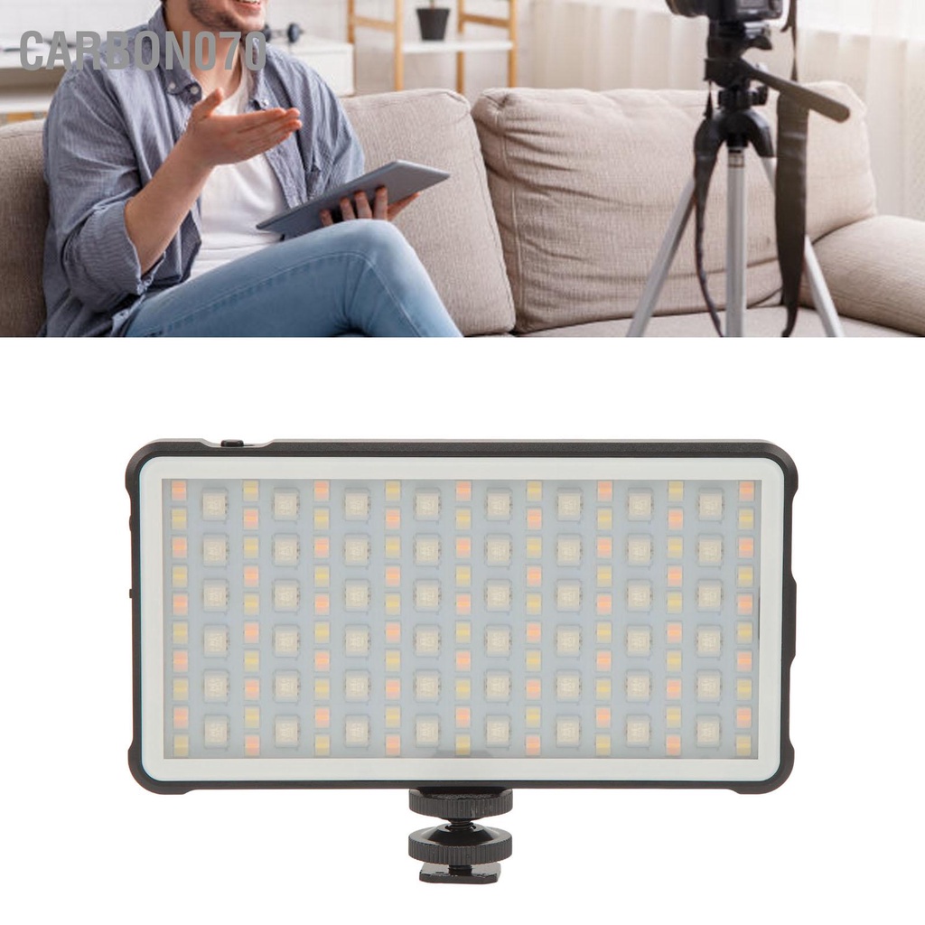 Carbon070 Bảng điều khiển ánh sáng máy ảnh RGB có thể sạc lại đầy đủ màu sắc di động cho Hội nghị truyền hình chụp vlog