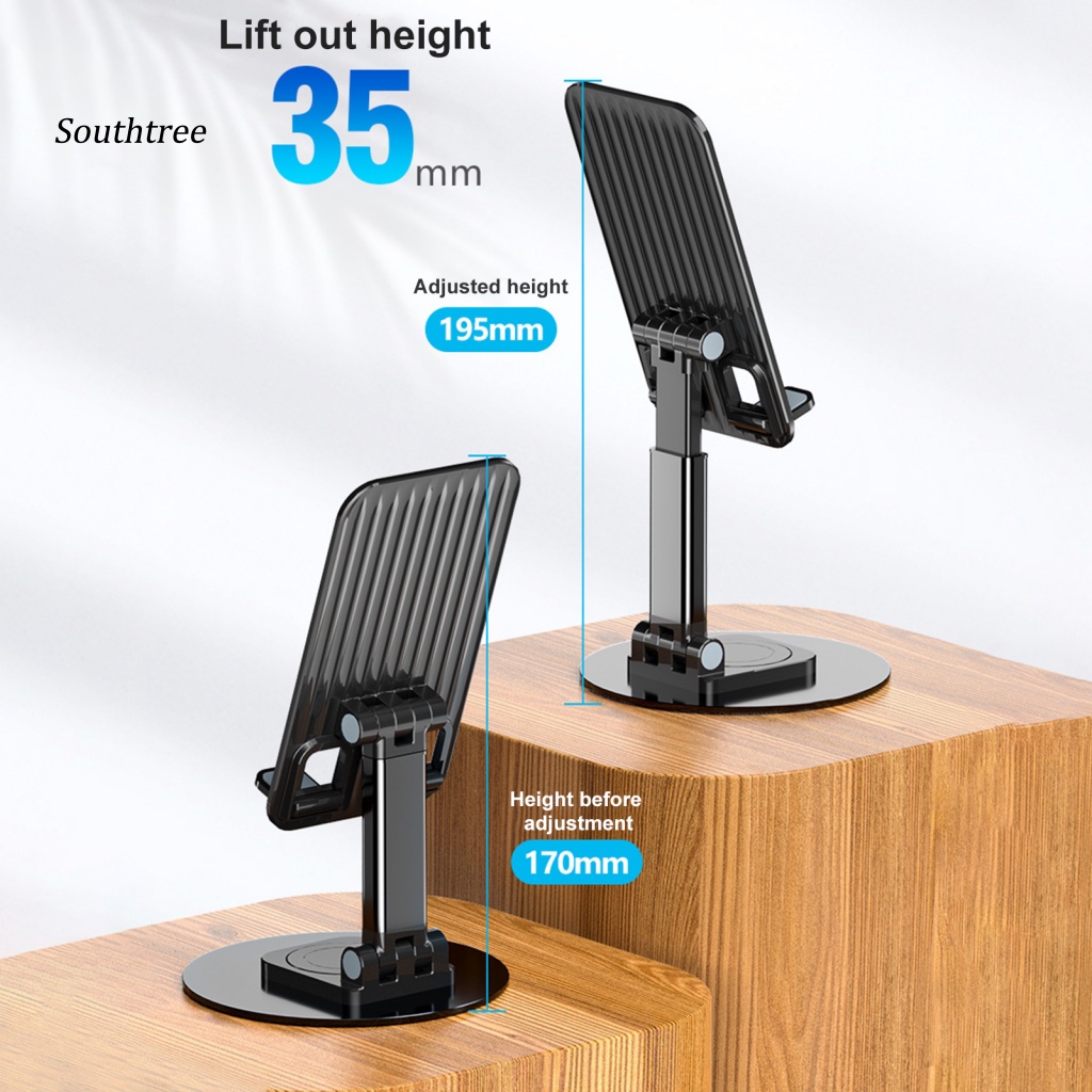 Giá Đỡ Điện Thoại / Máy Tính Bảng Bằng Hợp Kim Nhôm Chống Trượt Xoay 360 Độ