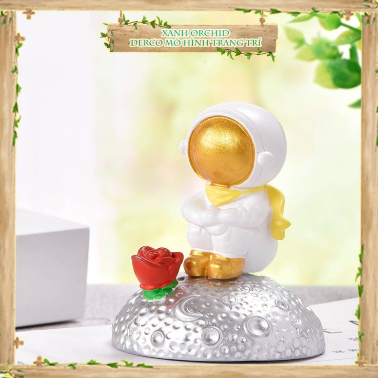 Mô Hình Tiểu Cảnh "Phi Hành Gia Mini " Trang Trí Sen Đá, Sân Vườn/ Chậu Cây, DYI, Terrarium