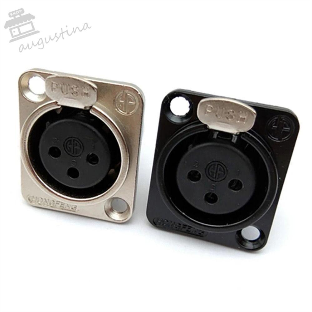 Đầu Nối Micro AUGUSTINA YS145BG YS146BG Màu Đen|Bộ Khuếch Đại Âm Thanh 3 Pin XLR Đầu Đực / Cái