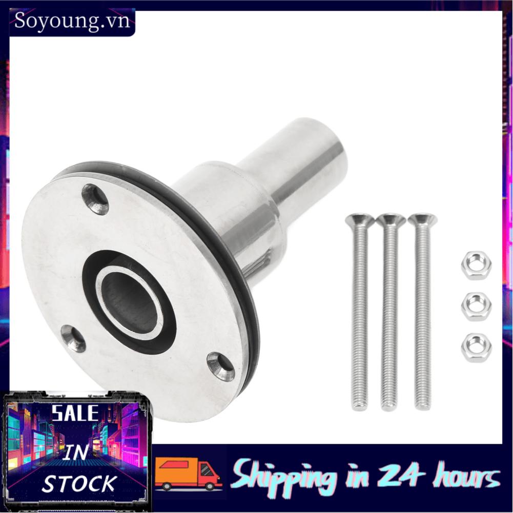 Soyoung Hull Exhaust Fittings Thru Hull Exhaust Skin Stainless Steel Durable for Car