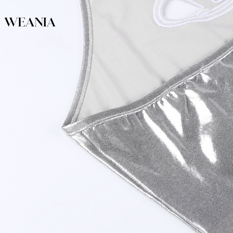 Áo hai dây WEANIA dáng ôm khoét lỗ chữ D thời trang mùa hè cho bạn gái