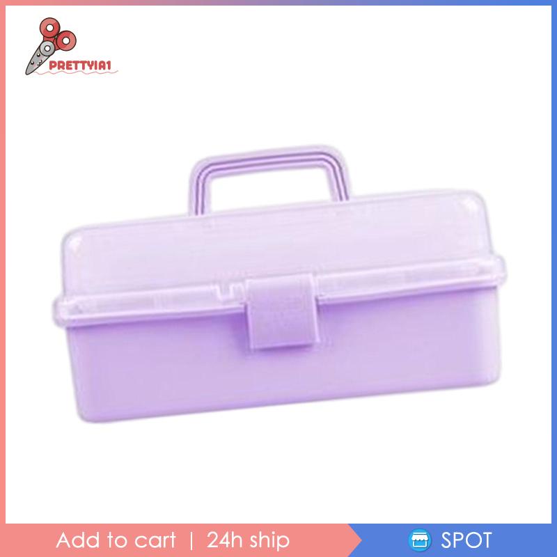 Hộp Đựng Dụng Cụ Sơn Móng Tay Ba Tầng Đa Năng