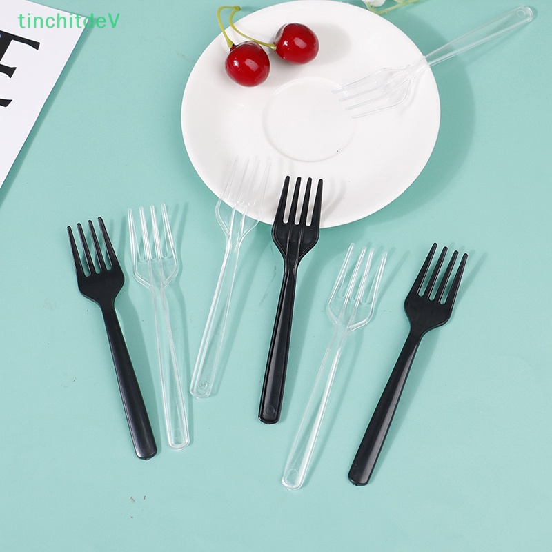 Set 100 Nĩa Ăn Trái Cây Trong Suốt Dùng Cho Tiệc Tùng