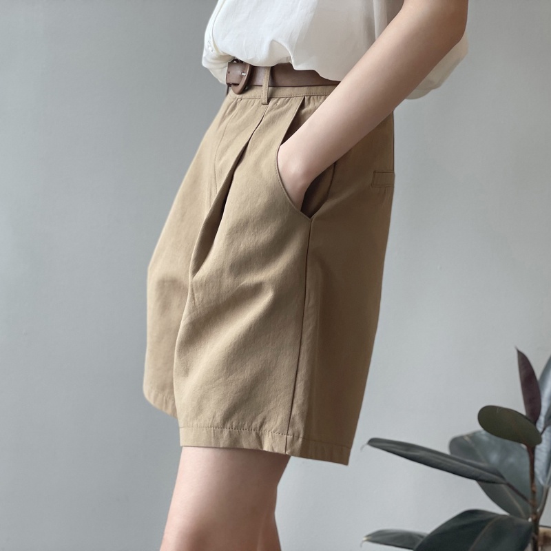 Quần short nữ NZN ống rộng lưng cao thời trang Hàn Quốc