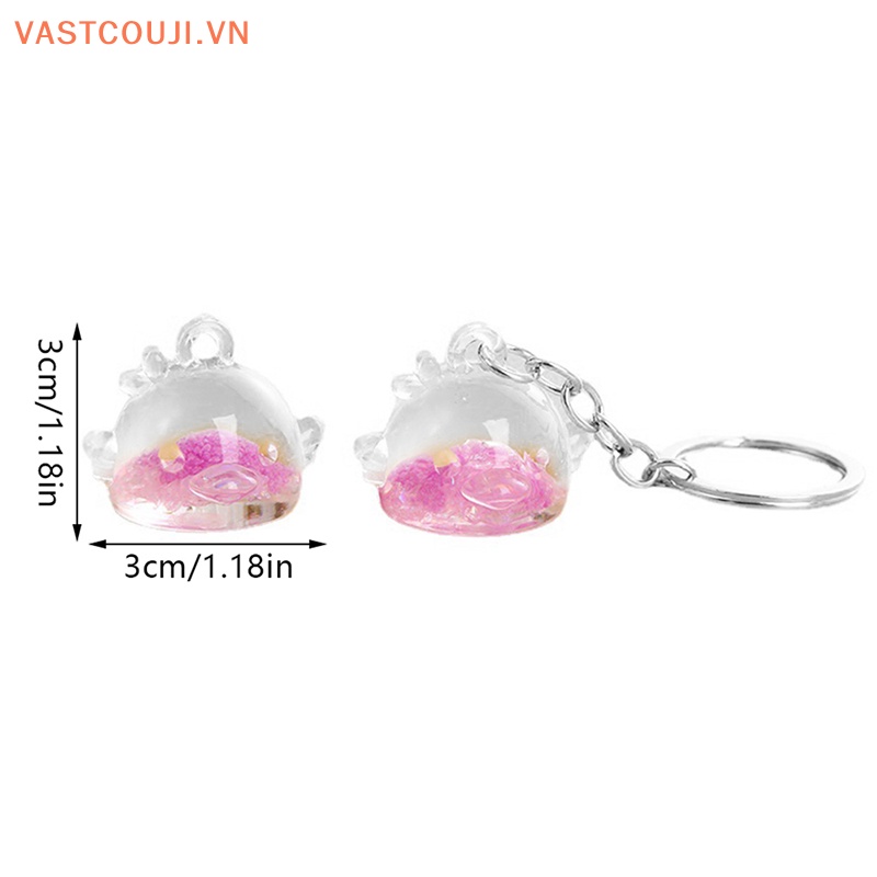 Móc Khóa Hình Gà Con Bằng Nhựa Resin Phát Quang Độc Đáo Trang Trí Nhà Cửa / Xe Hơi DIY