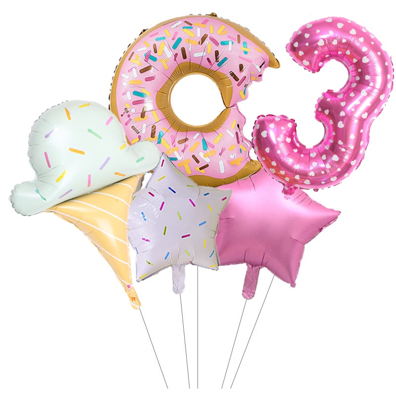 Bộ 5 Bong Bóng Trang Trí Tiệc Sinh Nhật