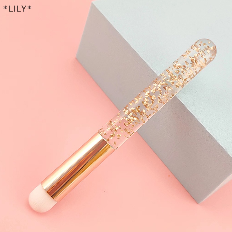 LILY Vòng đầu môi bàn chải trang điểm bàn chải son môi Smudge bàn chải mini Blush bàn chải uuu