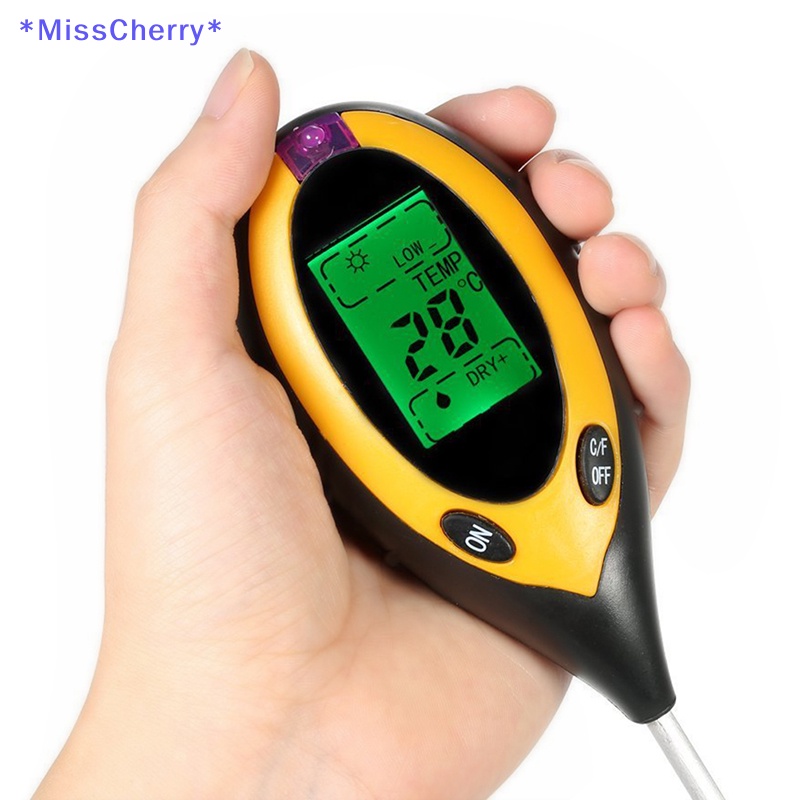 Máy Đo Độ Ẩm Nhiệt Độ Đất Sét MCHY &gt; 4 In1 LCD 4 Trong 1 Áo Thun Thiết Kế Mới Năng Động Thời Trang