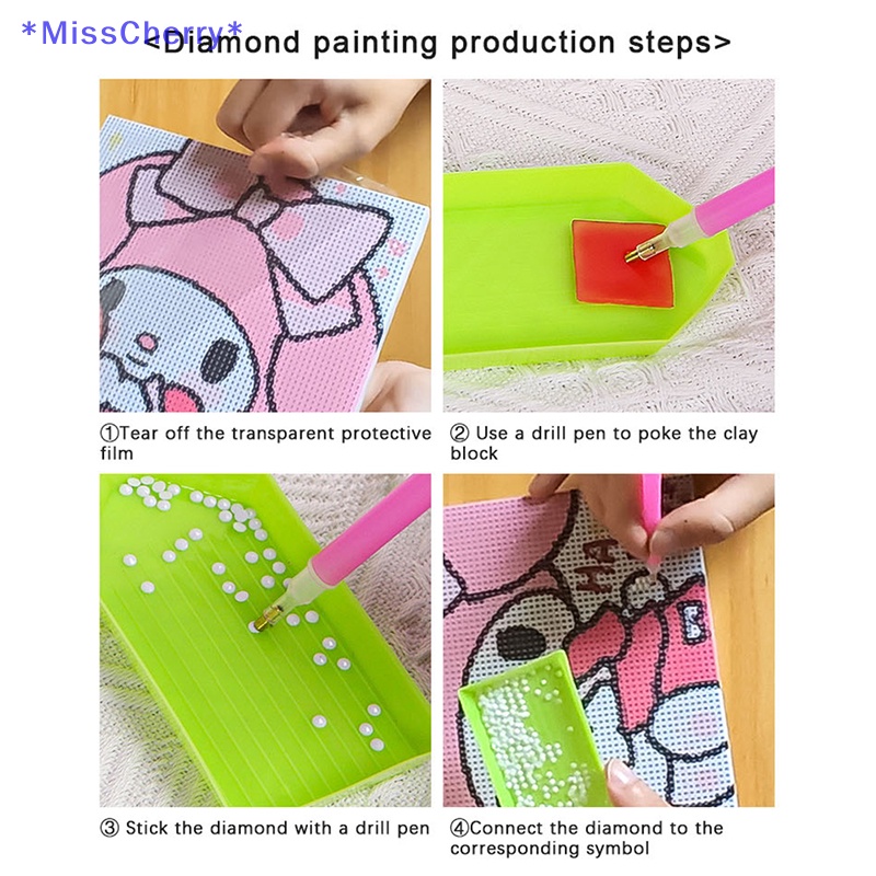 1 Bộ Sticker Đính Đá Kim Cương Tròn Tự Làm Hình Kuromi Sáng Tạo Trang Trí Phòng Trẻ Em Mới